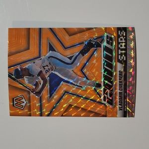 2022 Panini Mosaic Vladimir Guerrero 2000s Stars Orange Prizm #300 - Montreal
